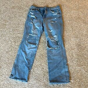 Flying monkey jeans, ripped, comfy.